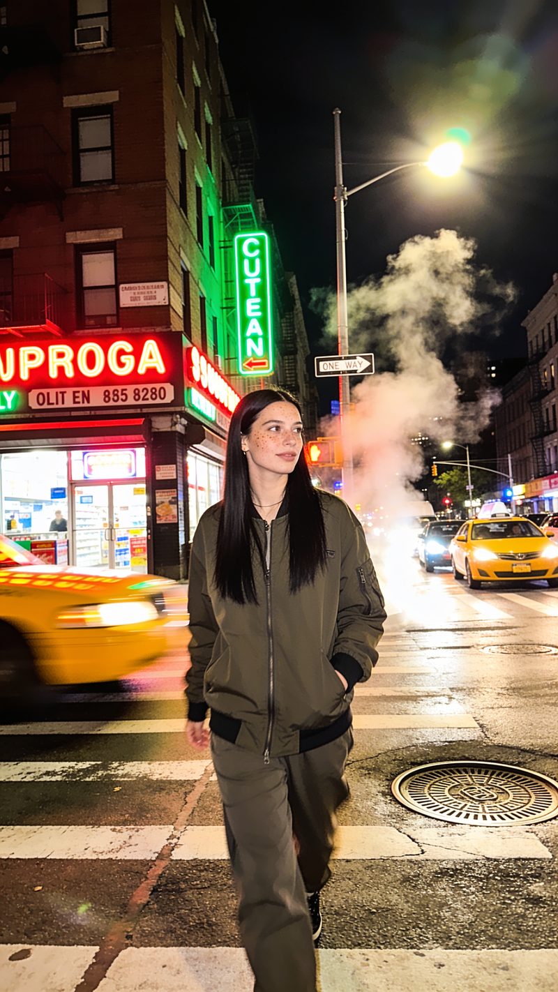 Estilo Noche en Nueva York: foto generada con Unposed