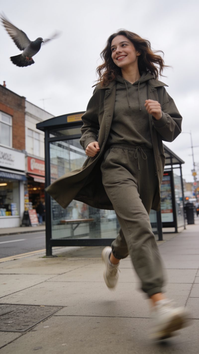 Estilo Caminando sin posar: foto generada con Unposed